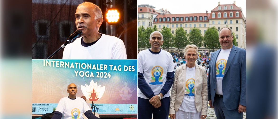  Celebration of International Day of Yoga 2024 in Dresden